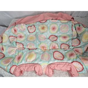 Comfort And Harmony Kids II Pink Floral Baby Buggy Shopping Cart Cover